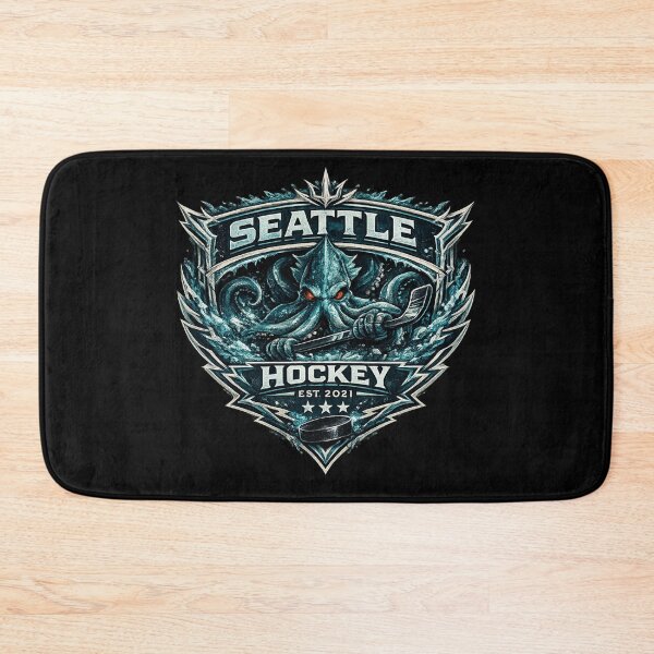 Item preview, Seattle Hockey Kraken Style Crest | Ocean Hockey Fan Art designed and sold by TKOprintdesigns.