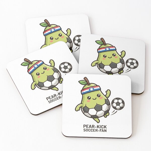 Item preview, Cute Pear Kick Soccer Fan Sticker designed and sold by M.Store.