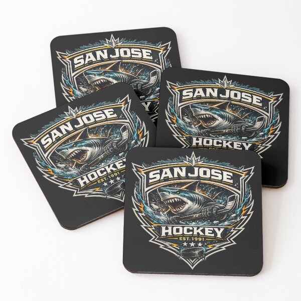Item preview, San Jose Hockey Shark Crest | Bay Area Hockey Fan Design designed and sold by TKOprintdesigns.