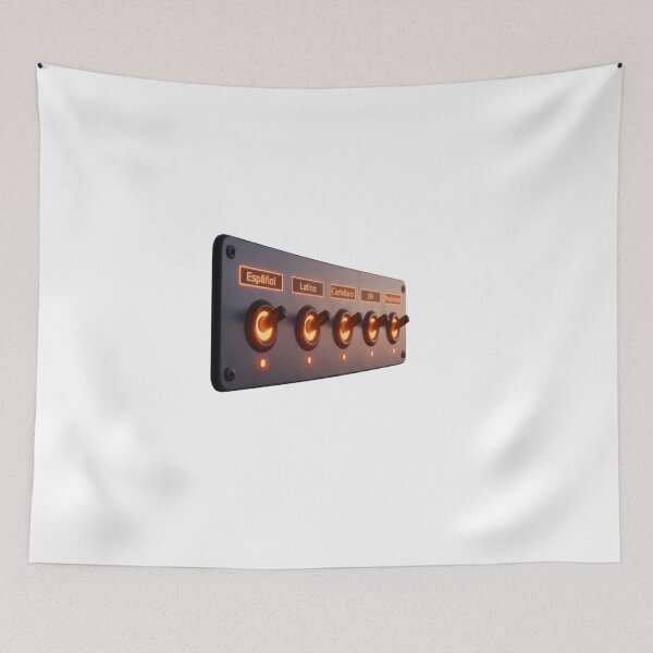 Item preview, Spanish language switcher toggle panel latino rioplatense synthwave retro gift designed and sold by language-des.