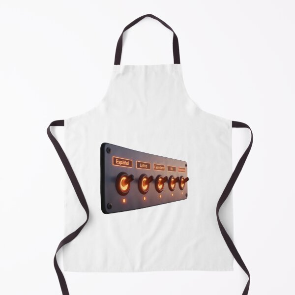 Item preview, Spanish language switcher toggle panel latino rioplatense synthwave retro gift designed and sold by language-des.
