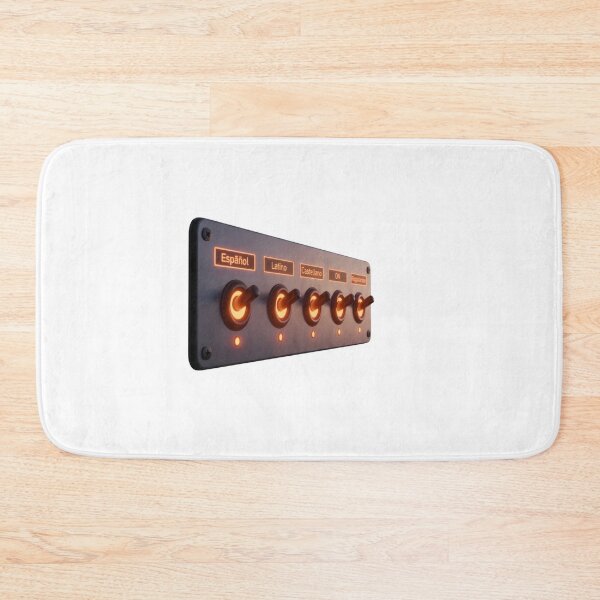 Item preview, Spanish language switcher toggle panel latino rioplatense synthwave retro gift designed and sold by language-des.