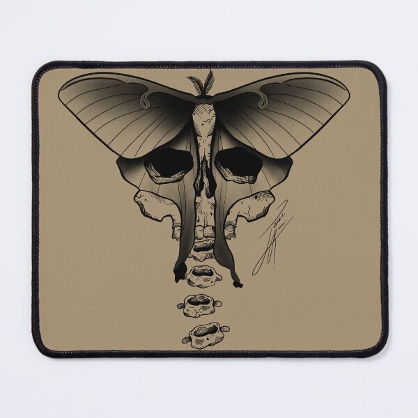 Item preview, Skull Masked with a Luna Moth designed and sold by TesseractCreate.