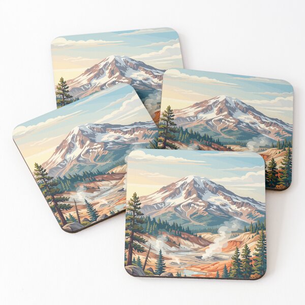 Item preview, Lassen Volcanic National Park USA Travel Vintage designed and sold by RareDeerArt.