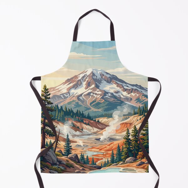 Item preview, Lassen Volcanic National Park USA Travel Vintage designed and sold by RareDeerArt.