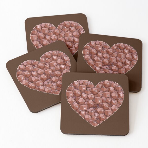 Item preview, Dice Heart - Brown designed and sold by -Solarly-.
