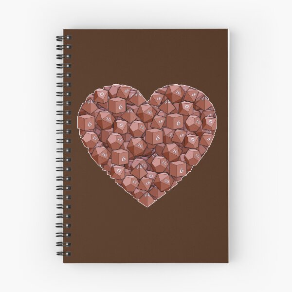 Item preview, Dice Heart - Brown designed and sold by -Solarly-.