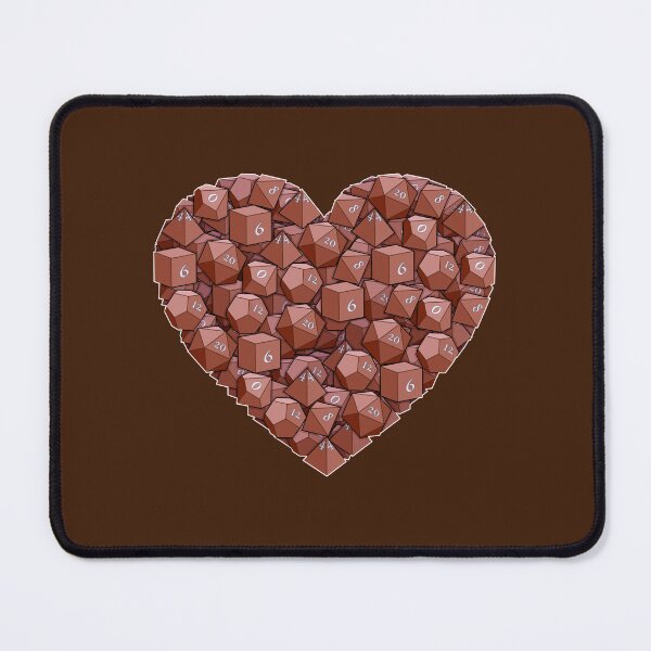 Item preview, Dice Heart - Brown designed and sold by -Solarly-.