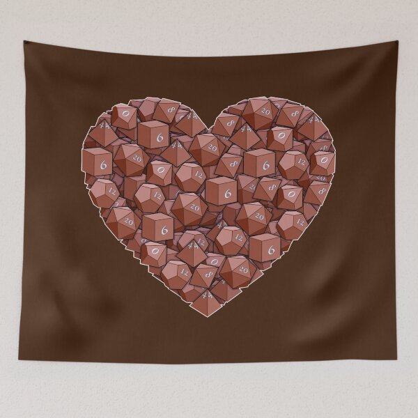 Item preview, Dice Heart - Brown designed and sold by -Solarly-.