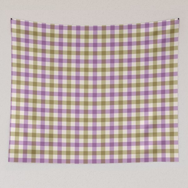 Item preview, Magenta, pale khaki & linen plaid designed and sold by Mint + Midnight.