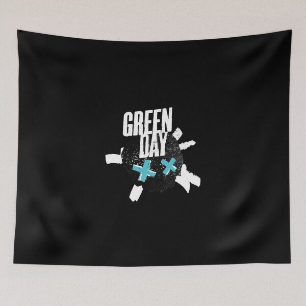 Item preview, Green Day Punk Rock Skull Logo Grunge Fan Art designed and sold by Moonpaw-Whimsy.