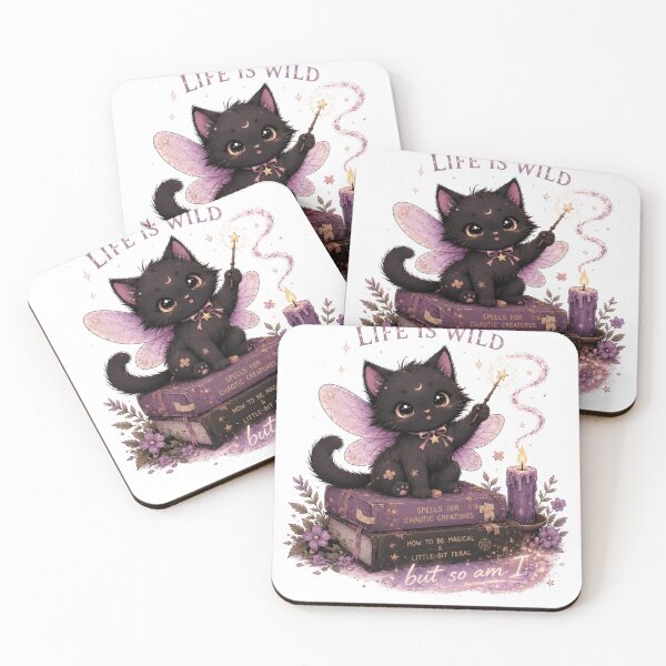 Item preview, Life Is Wild But So Am I Fairy Cat Aesthetic designed and sold by CosmicCutouts.
