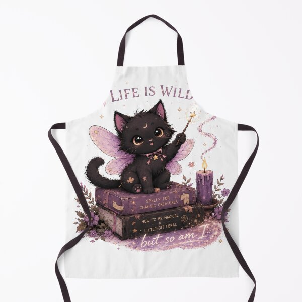 Item preview, Life Is Wild But So Am I Fairy Cat Aesthetic designed and sold by CosmicCutouts.