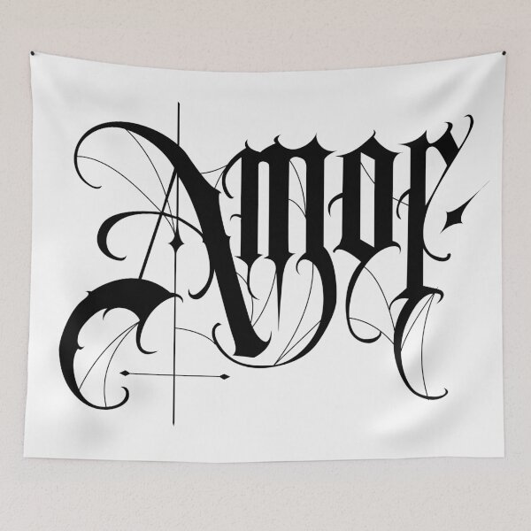 Item preview, Love. Gothic lyrics, love in Spanish. designed and sold by Tribalgothss.