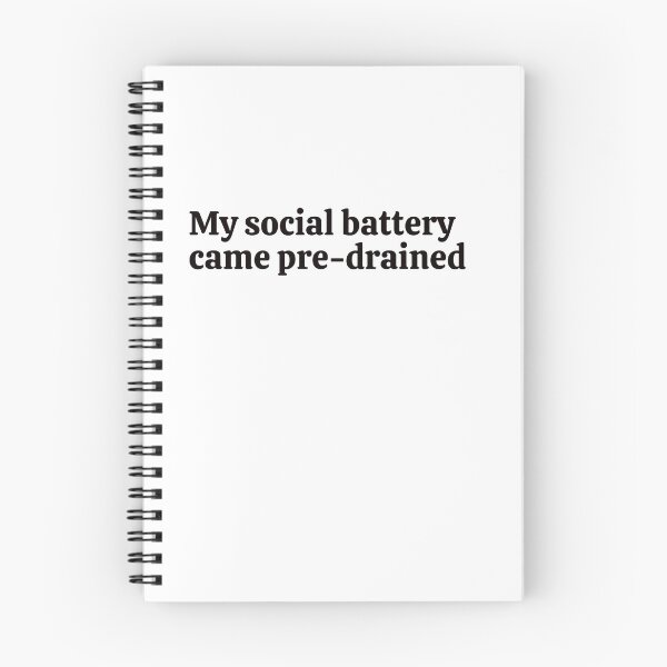 Item preview, My social battery came pre-drained. Sticker designed and sold by rebel-store21.