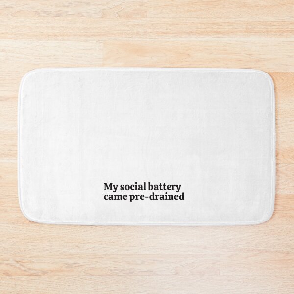 Item preview, My social battery came pre-drained. Sticker designed and sold by rebel-store21.