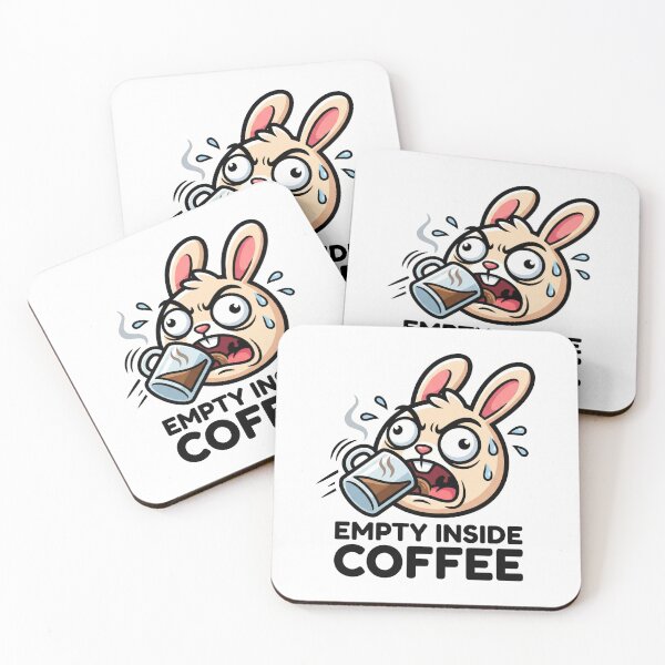 Item preview, Empty Inside Coffee Bunny designed and sold by luiz1213.