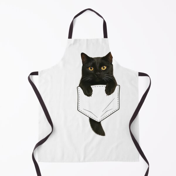 Item preview, Cute Black Cat Pocket Funny Gifts Cat Mom Cat Dad Cat Lover T-Shirt designed and sold by rawr00.