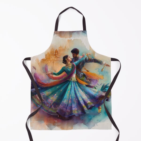 Item preview, ✨Colorful Kathak Dance Couple Art✨ designed and sold by CheersTOGETHER.