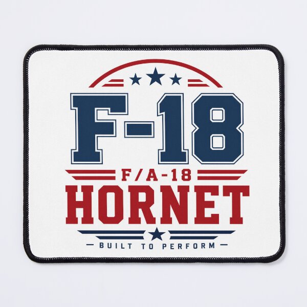 Item preview, F18 Strike Fighter Jet Military Typography Art designed and sold by Combat Skies.