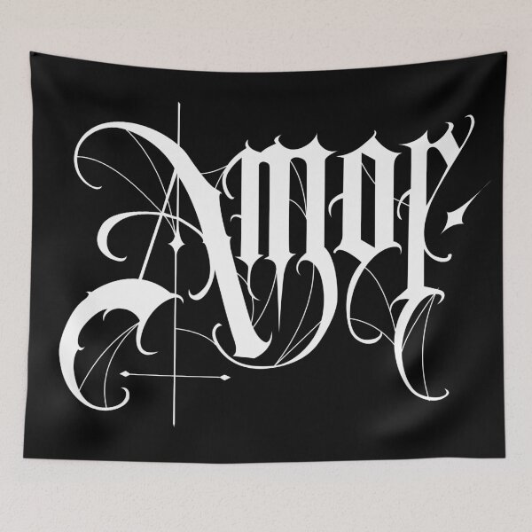 Item preview, Love. Gothic lyrics, love in Spanish. designed and sold by Tribalgothss.