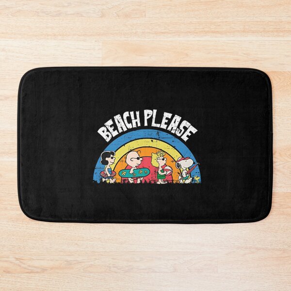 Item preview, Beach Please Snoopy and Friends Retro Rainbow Surf designed and sold by Moonpaw-Whimsy.