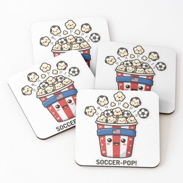 Item preview, Patriotic Soccer Popcorn Fan Graphic designed and sold by M.Store.