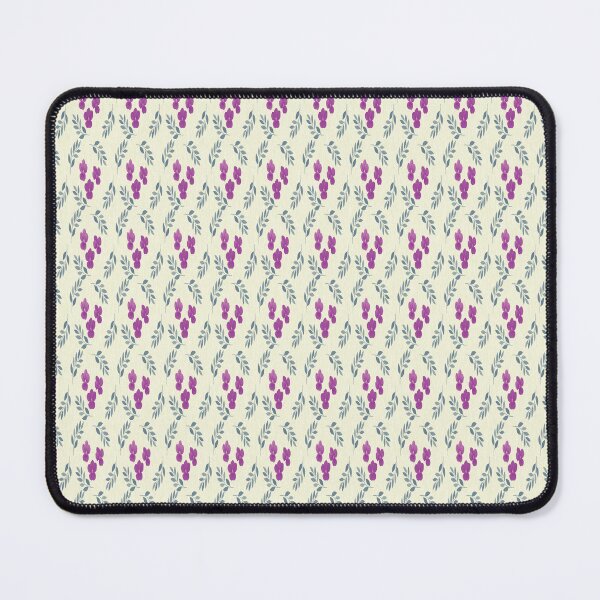 Item preview, Violet flowers on Cream Botanical Floral Pattern designed and sold by PVTCreations.