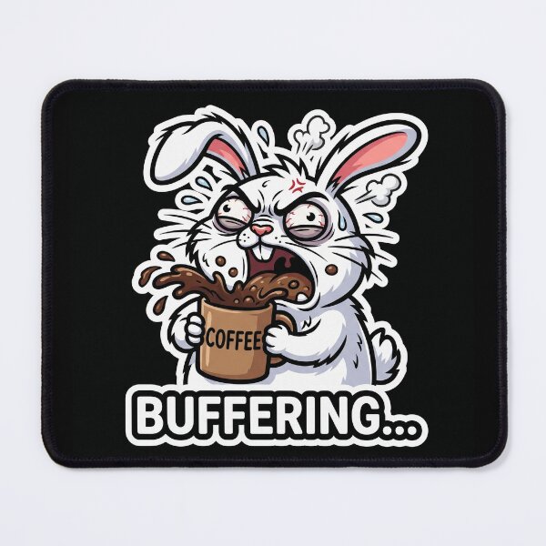 Item preview, Buffering Coffee Bunny Bunny designed and sold by luiz1213.