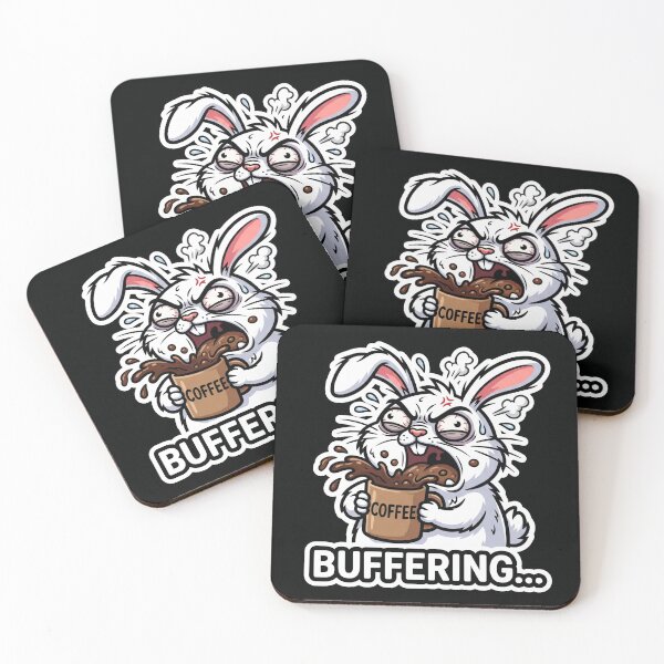 Item preview, Buffering Coffee Bunny Bunny designed and sold by luiz1213.