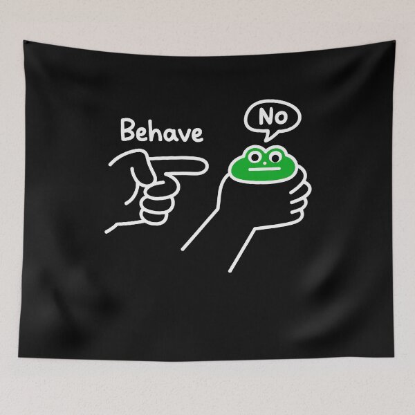 Item preview, Dishonest Frog Behave No designed and sold by KarimSoCute.