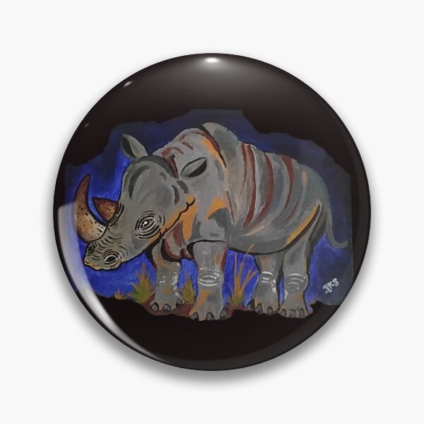 Item preview, rino painting designed and sold by pksart1.