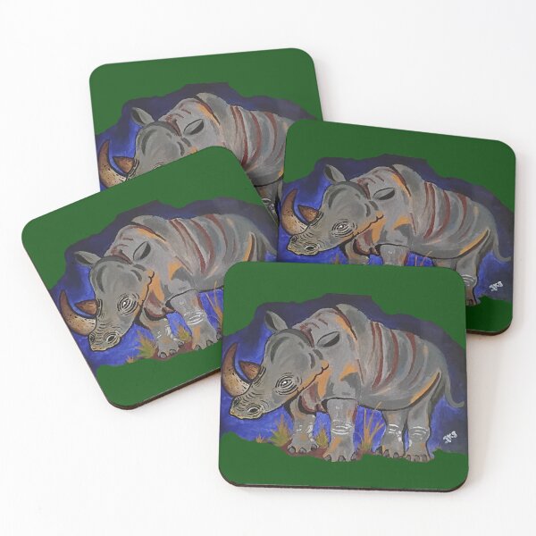 Item preview, rino painting designed and sold by pksart1.