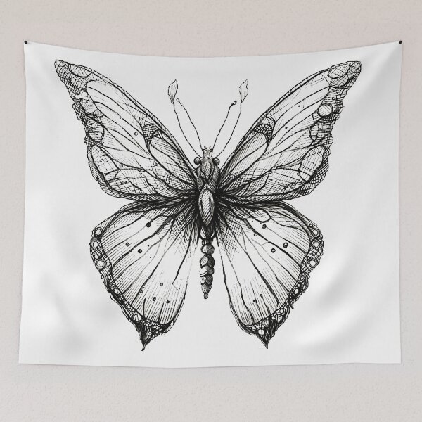 Item preview, Butterfly Sketch designed and sold by ViaARTfactory.