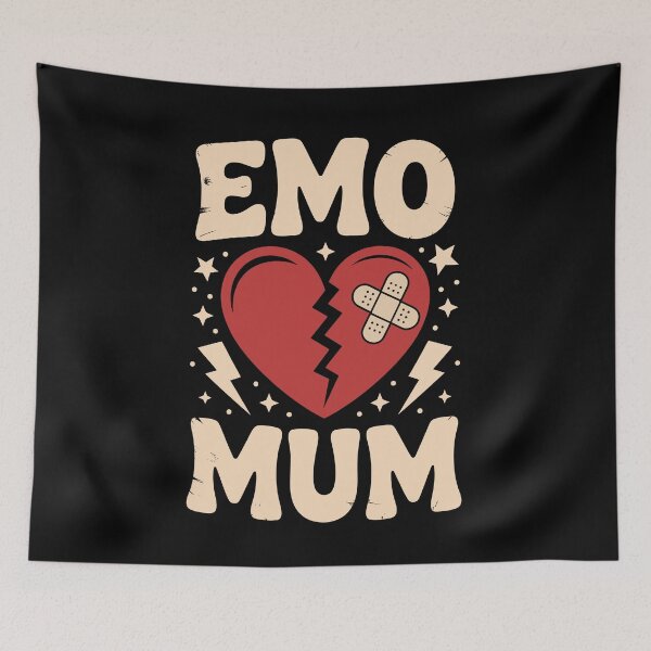 Item preview, Emo Mum Broken Heart Mothers Day Gift for Alternative Mum designed and sold by Say It With Ink.