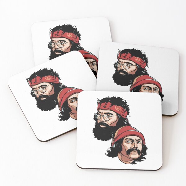 Item preview, Cheech and Chong Retro Comedy Duo Illustrated Portrait designed and sold by Moonpaw-Whimsy.