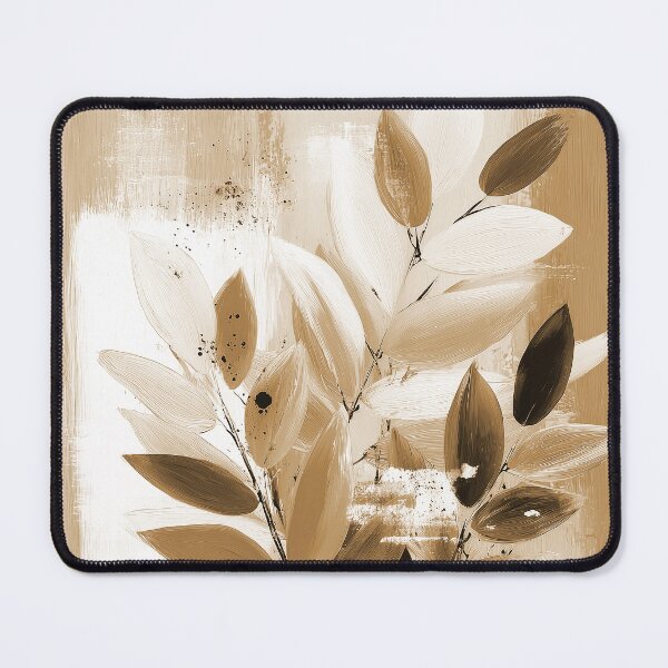 Item preview, Boho Leaves In Earthtones, Mocha Taupe, And Cream designed and sold by DEC02.