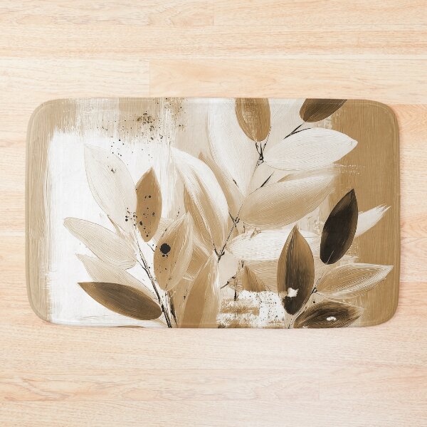 Item preview, Boho Leaves In Earthtones, Mocha Taupe, And Cream designed and sold by DEC02.