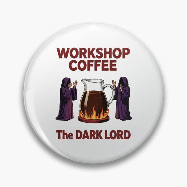 Item preview, Workshop Coffee The Dark Lord Retro Parody Art designed and sold by FlatInkStudio.