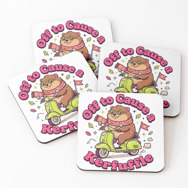 Item preview, Off To Cause A Kerfuffle Groundhog Sticker designed and sold by CrystalMineArts.