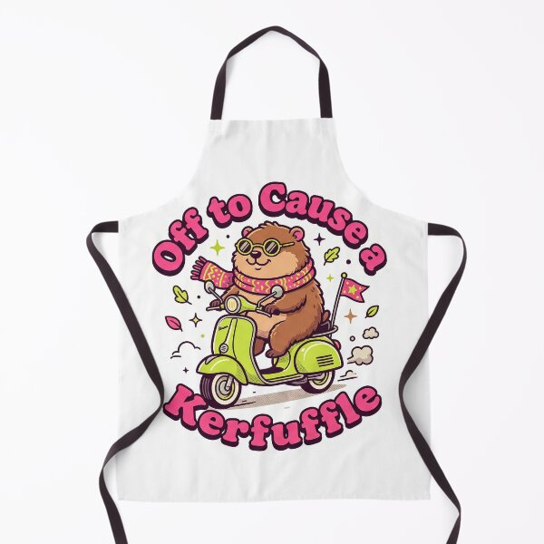 Item preview, Off To Cause A Kerfuffle Groundhog Sticker designed and sold by CrystalMineArts.