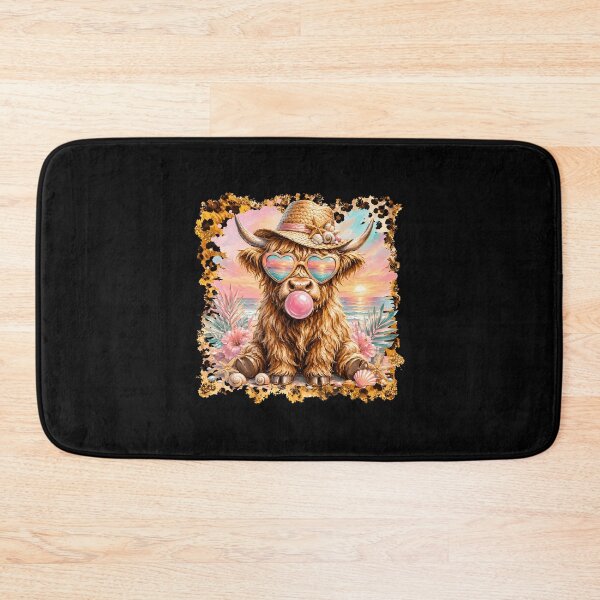Item preview, Highland Cow Cute Cow Summer Beach Leopard designed and sold by KarimSoCute.