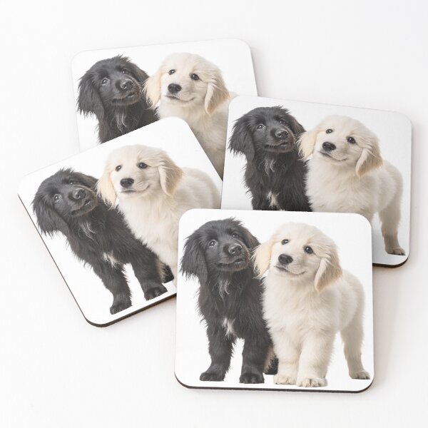 Item preview, Cute black & white puppies joyful expressions designed and sold by Art-spree.