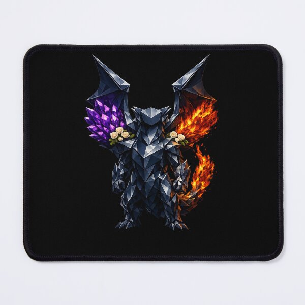 Item preview, Low Poly Origami Dragon — Crystal Fire Fantasy Art | Geometric Dragon Poster designed and sold by ArtoryWorks.