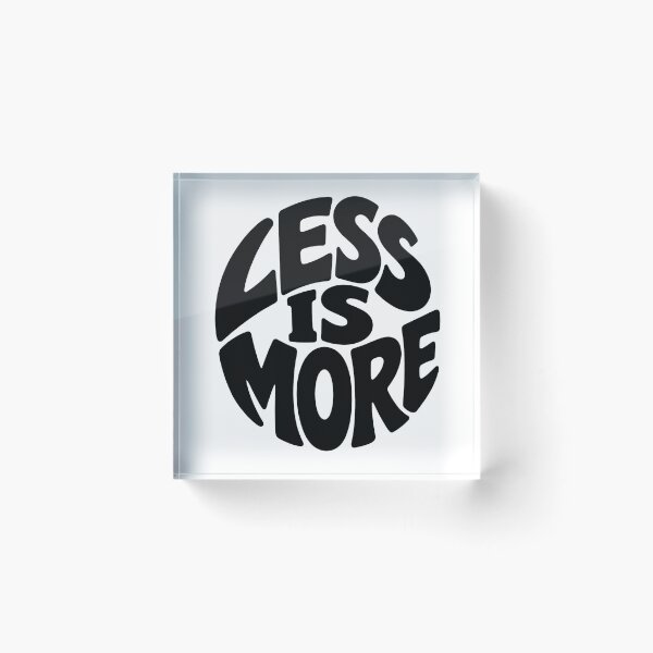 Item preview, Less Is More – Minimalist Typography Design designed and sold by SLGA-Designs.