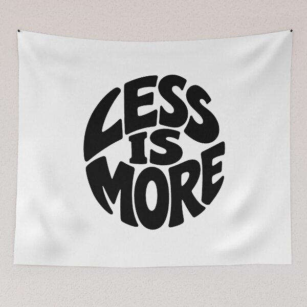 Item preview, Less Is More – Minimalist Typography Design designed and sold by SLGA-Designs.