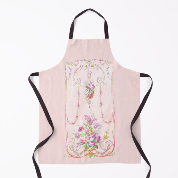 Item preview, French Rococo watercolor garden panel with flowers designed and sold by Wendy Paula Patterson.