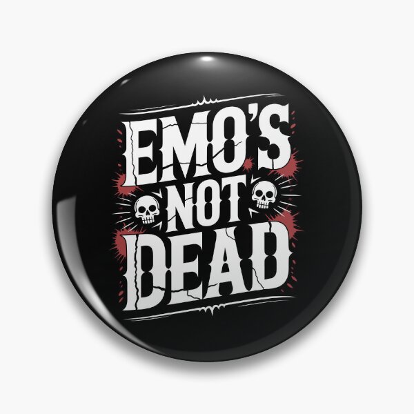 Item preview, Emo's Not Dead Emo Music Fan Gift Emo Revival Emo Culture designed and sold by Say It With Ink.