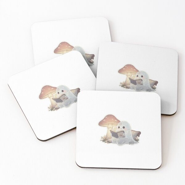 Item preview, Cute Ghost Cottagecore Reading Sticker designed and sold by blossomfun.