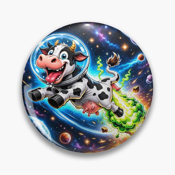 Item preview, Methane rocket cow cartoon design  designed and sold by Rural-bogan.